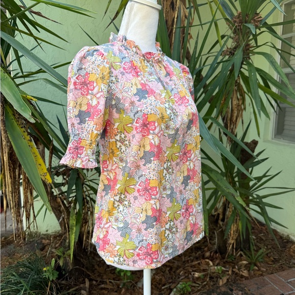 J. Crew Tops - J. Crew Liberty Floral Short Sleeve shirt blouse